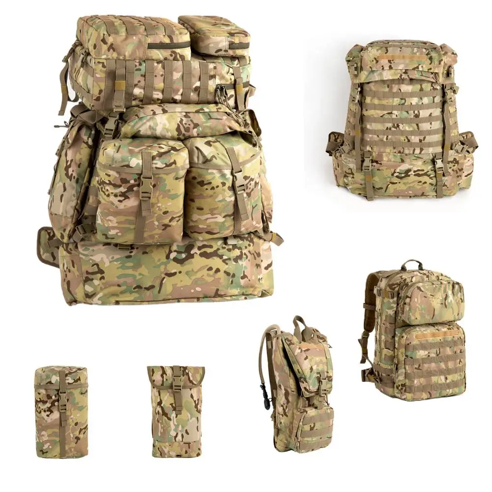 

MT Military Backpack FILBE 80L Army Assemble Rucksack Tactical Pack Men Survival Combat Field Bag For Outdoor Camping Hiking
