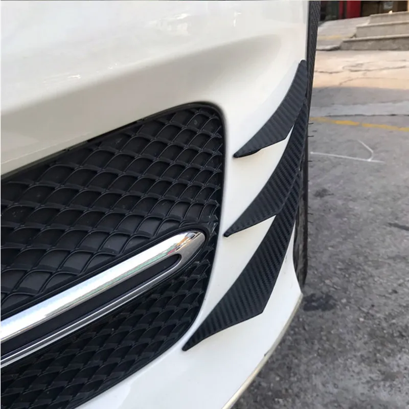 Accesorios Modificados Estabilidad ABS/Carbon Fiber Kit de Divisor de Ala Alerón de Labios Parachoques Delantero para SEAT Ibiza MK5 Facelift FR/Cupra Protección Contra Colisiones