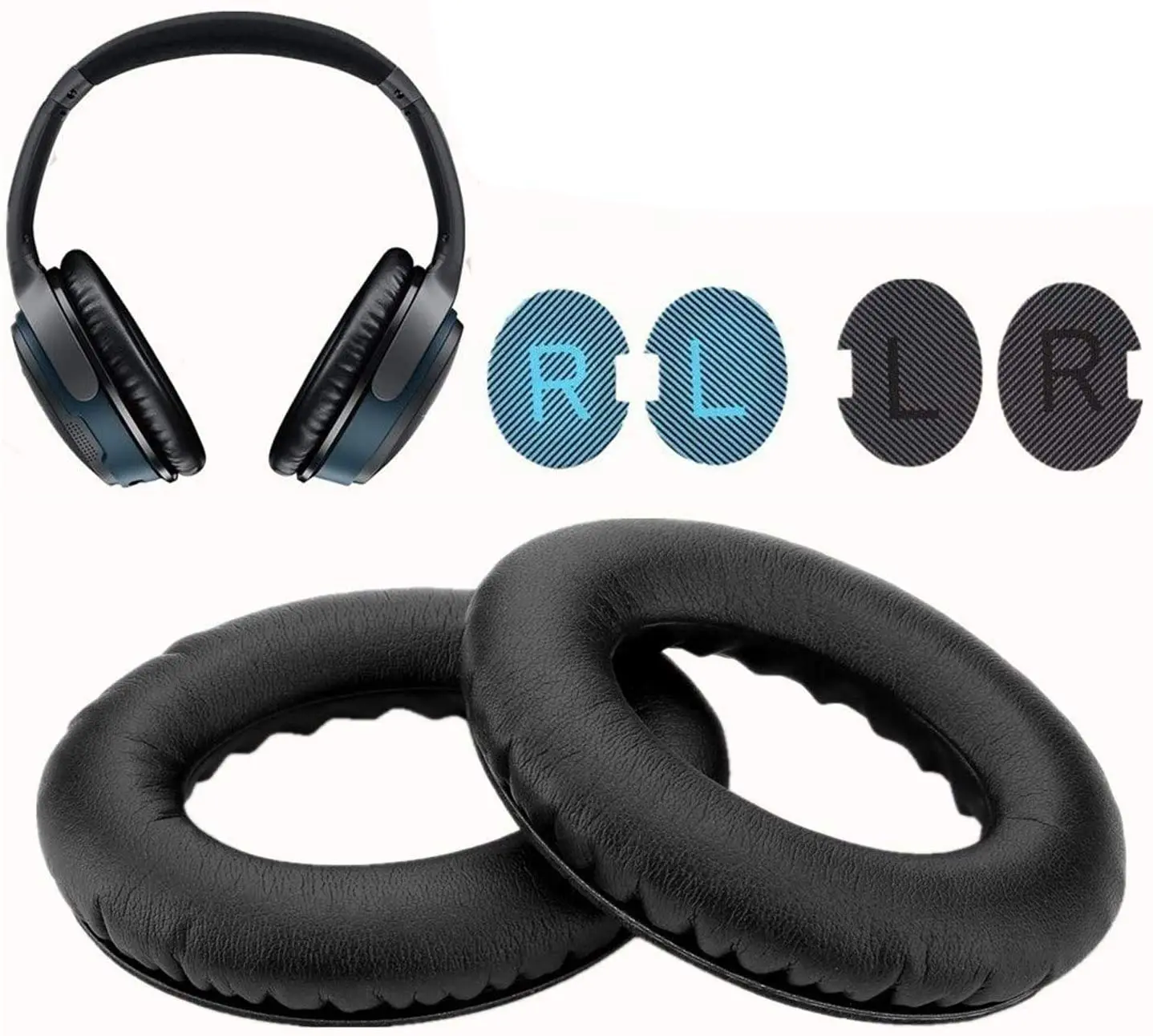 Kit Auricolari In Memory Foam Da 2 Pezzi Per Bose Silenzicomfort 2,Qc2, Comfort Silenzioso 15,Qc15,Qc25,Ae2,Ae2I,Ae2W, Cuffie Intorno All'Orecchio