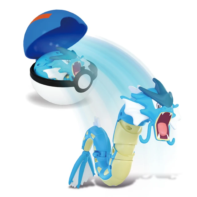Genuine Pokemon Box Set Pocket Monster Pokeball Deformation Toys Pikachu Venusaur Charizard Gyarados Mewtwo Anime Figure Model Gyarados No Box