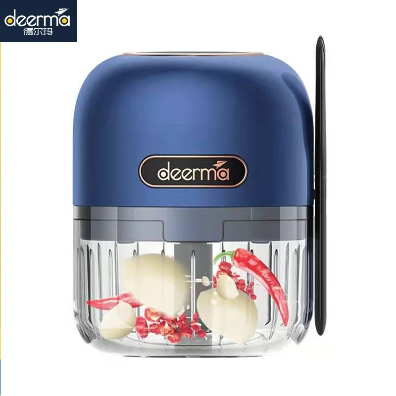 НОВЕЙШАЯ портативная электрическая мясорубка Deerma JS200 для чеснока овощей фруктов