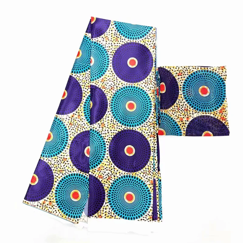 Горячая Распродажа африканская Анкара ткань принты Gahna Стиль атласная шелковая ткань с органзой Африканский Воск дизайн