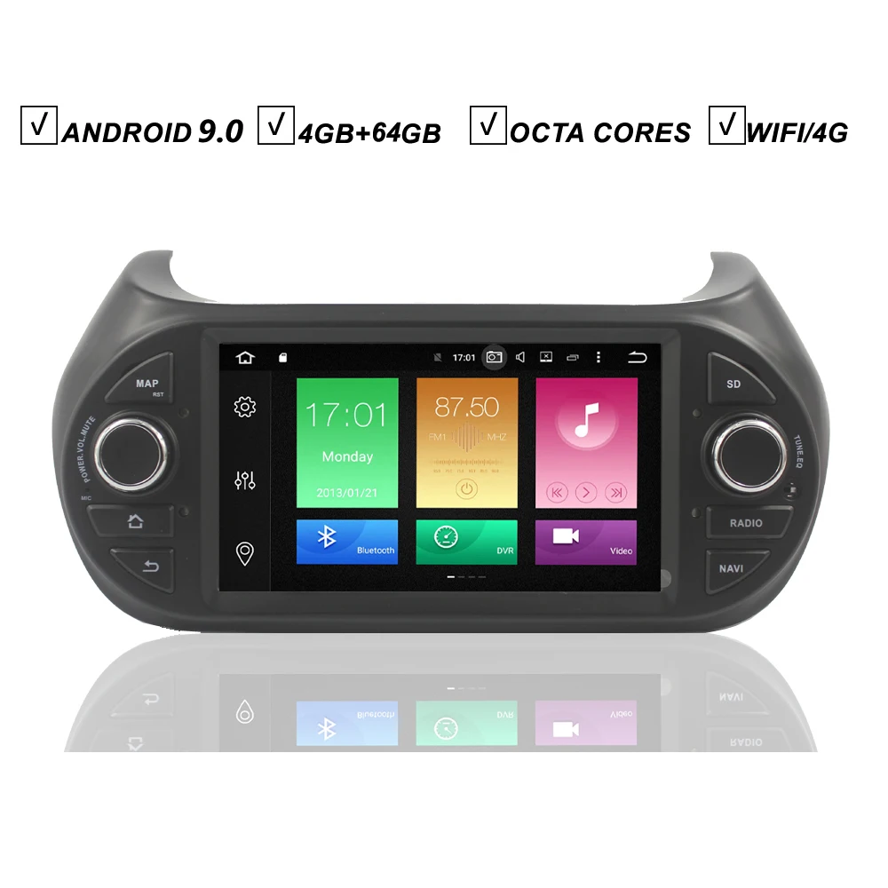 7''Car Android 10.0 DVD GPS Player For Fiat Fiorino Qubo Citroen Nemo Peugeot Bipper Radio Multimedia 4GB+64GB BT Wifi 8 Core SD 7''Car Android 10.0 DVD GPS Player For Fiat Fiorino Qubo Citroen Nemo Peugeot Bipper Radio Multimedia 4GB+64GB BT Wifi 8 Core SD