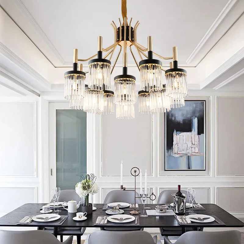

Nordic creativity LED chandelier lighting Iron Glass luxury fixtures living room hall hanging lamp villa home deco luminaires