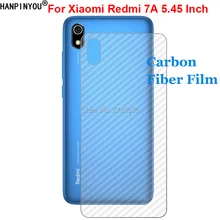 Для Xiaomi Redmi 7A 5,4" прочная 3D прозрачная защитная пленка на заднюю панель из углеродного волокна с защитой от отпечатков пальцев(не закаленное стекло