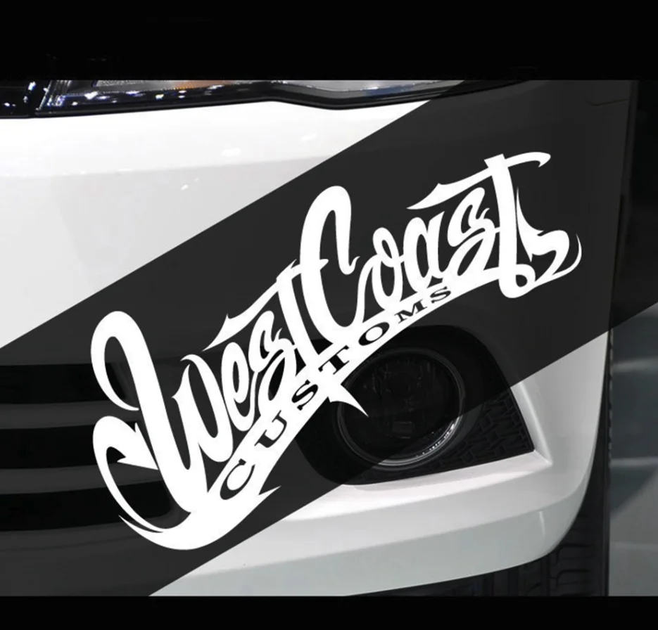 25 см * 11 для West Coast забавная крутая наклейка автомобиля мотоцикла наклейки внешние