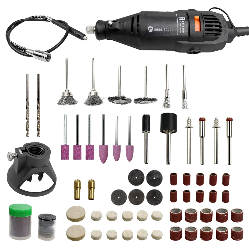 

Electric Grinder Dremel Style Mini Drill Rotary Tools Set 130W 5-Speed Mini Electric Grinder Machine Electric Grinder Set