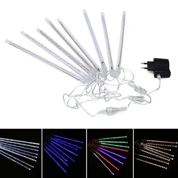 

Newest 8PCS/Lot 30CM Outdoor Waterproof Meteor Lamps Decoration EU Plug