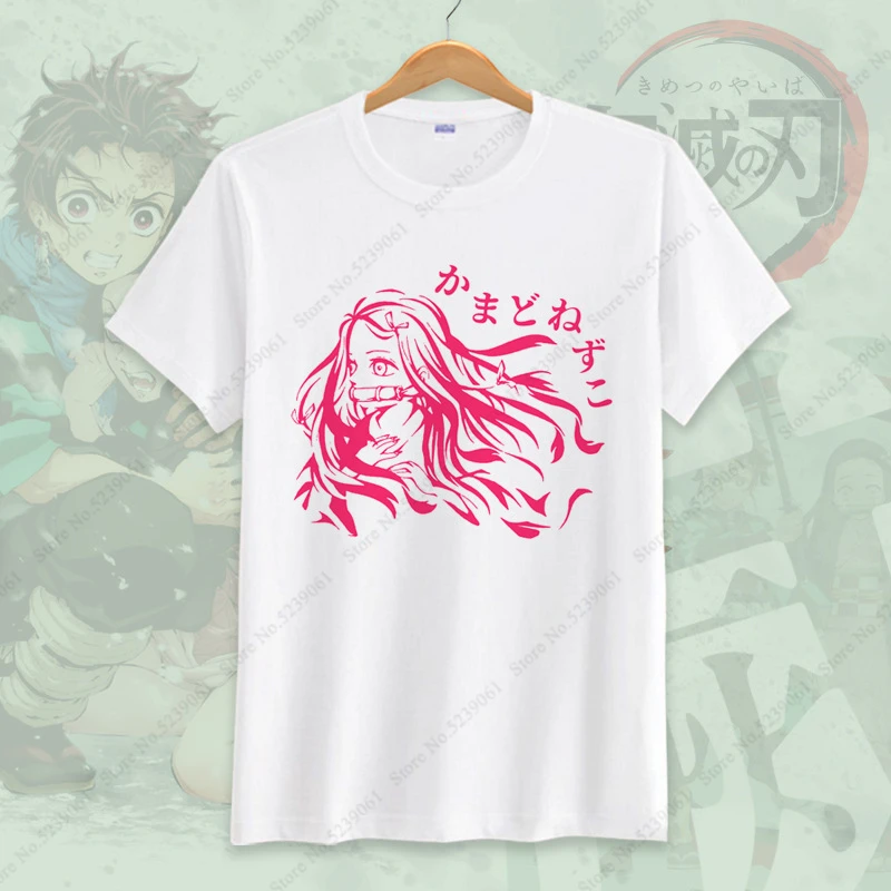 Demon Slayer Kimetsu No Yaiba/детская футболка для косплея; костюмы для мужчин и женщин; Японские футболки; топы; Kamado Tanjirou Nezuko; аниме; наряд - Цвет: 5