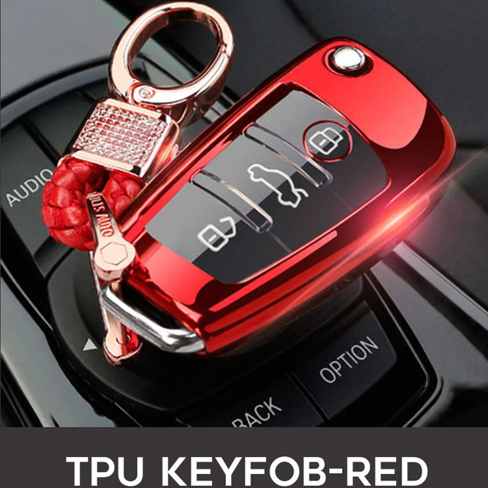 Автомобильный Брелок дистанционного управления с ключом 3 кнопки чехол для Audi A1 A2