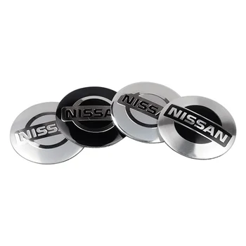 

4PCS 56MM Car Wheel Center Hub Caps Badge Emblem Sticker Decal for Nissan Nismo Tiida Teana Skyline Juke X-trail Almera Qashqai