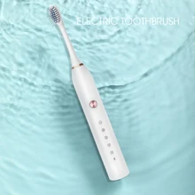 Мощная ультра звуковая электрическая зубная щетка USB перезаряжаемая зубная щетка водонепроницаемый отбеливающий уход за полостью рта лучший подарок