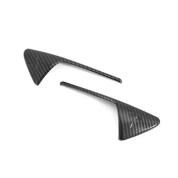 

2pcs Side Fender Camera Vent Cover Carbon Fiber Black Stylish Left & Right