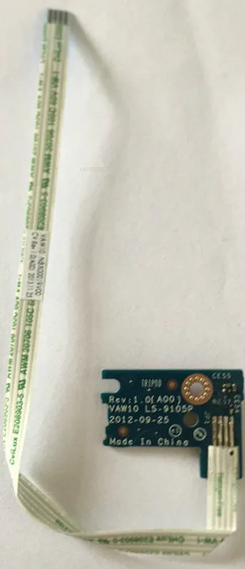 Для Dell 17 3721 5721 Кнопка питания плата вкл/выкл с кабелем VAW10 LS-9105P