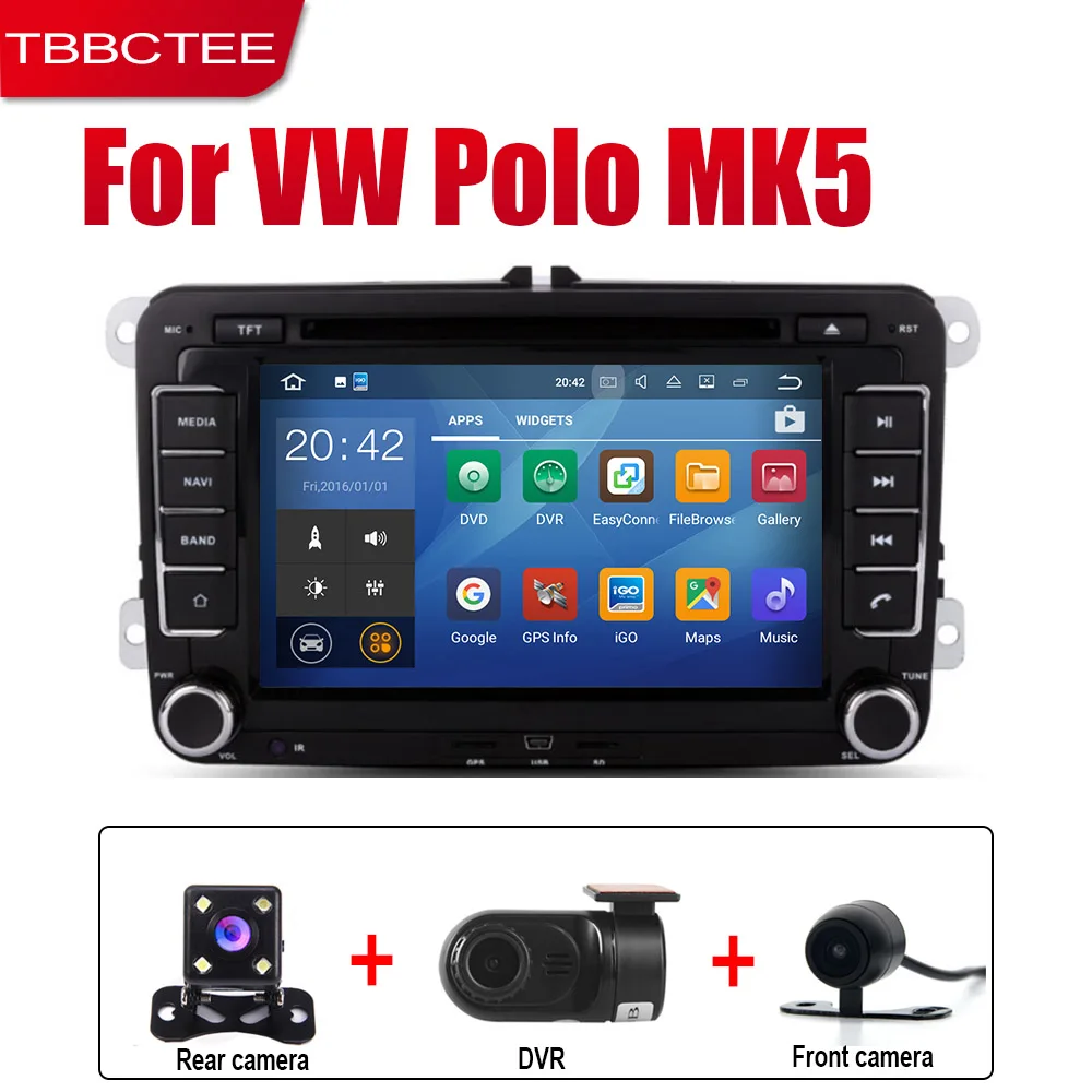 Extre Items TBBCTEE автомобильный dvd-плеер gps навигация для Volkswagen VW Polo MK5 2009~ 2013 автомобильное мультимедиа андроид экран системы радио стерео - Цвет: Extre Items