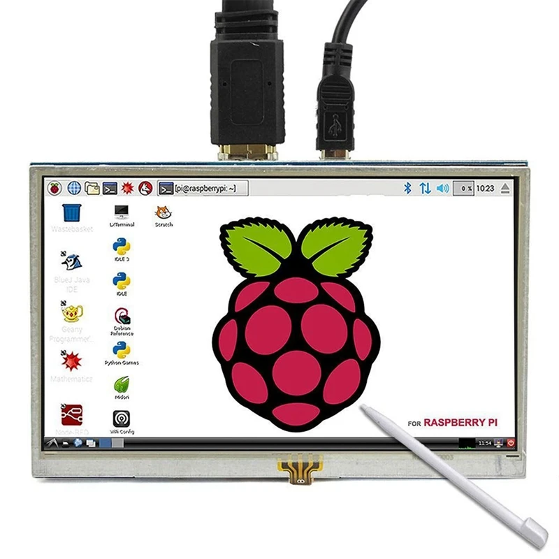 5 дюймов ЖК дисплей HDMI сенсорный Экран Raspberry Pi 3 Дисплей монитор LCD 800x480 для Banana 3/Pi 2