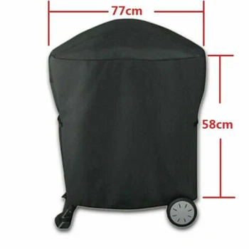 

Polyester Fabric Outdoor Black BBQ 77*58cm 1 Pcs Brand New High Quality