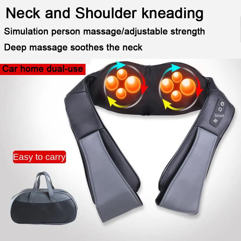 

Portable Massage Shawl Simulation Kneading Utype Electrical Silent Warm Moxibustion One-button Start Car/house Neck Massager
