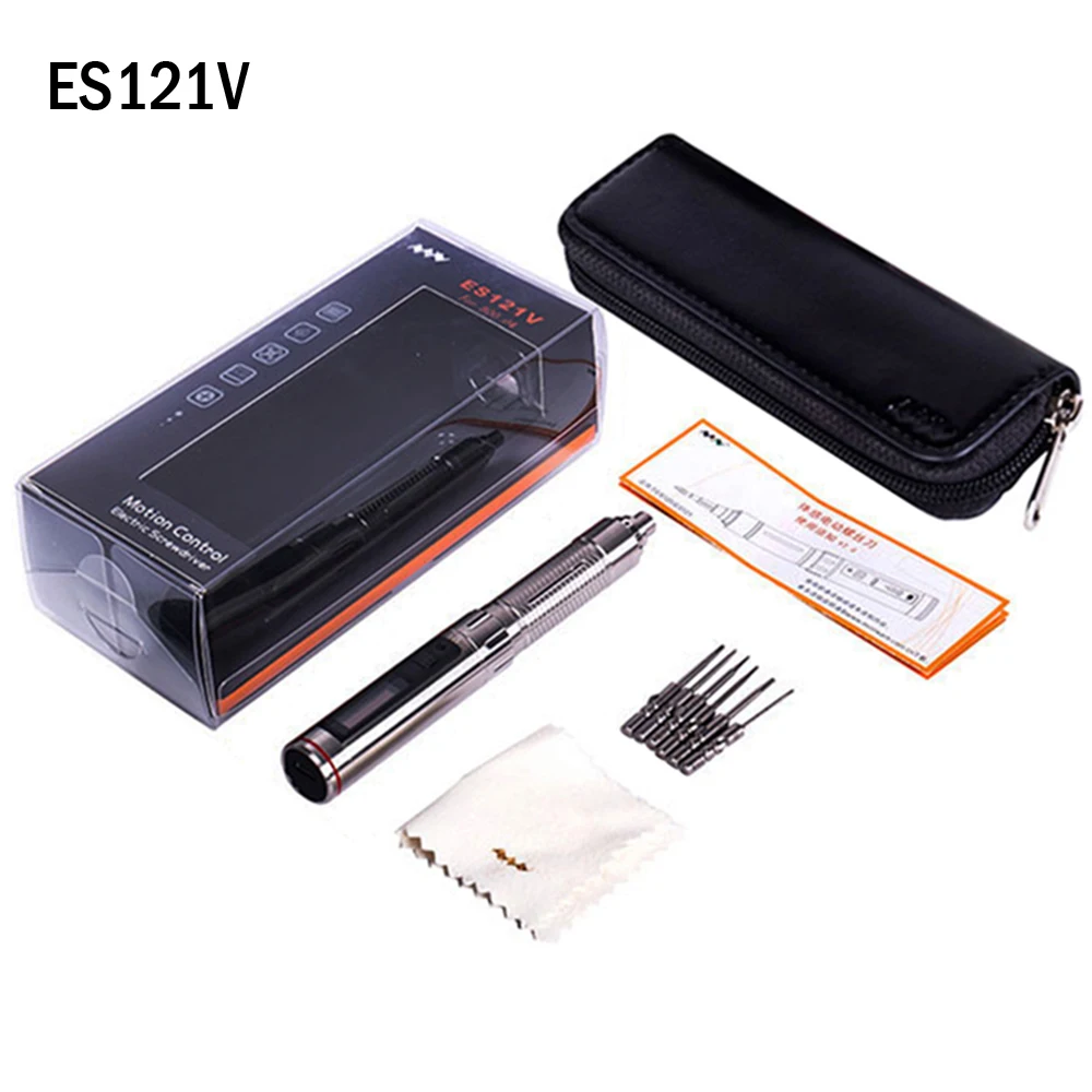 ES120 ES121V Мини Электрическая Отвертка прецизионная Беспроводная интеллектуальное управление движением 4 мм набор сверл для ремонта мобильного компьютера