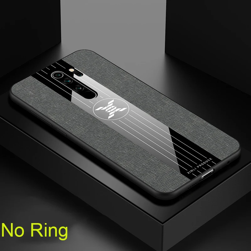 For Xiaomi Redmi Note 8 Pro Case Matte Cover For Xiomi Xiaomi Redmi Note 8 Note8 Shockproof Phone Case Magnetic Ring Holder - Цвет: Gray No Ring