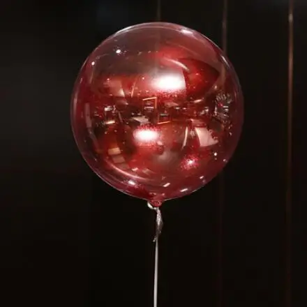 red DIY Свадебные украшения для дня рождения светящиеся воздушные шары Bobo 18 дюймов красочные блестящие круглые ПВХ прозрачные рождественские украшения Bobo globos - Цвет: red