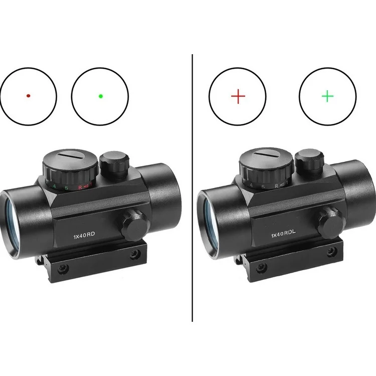 dot sight reflex 1x40 retículo caça óptica