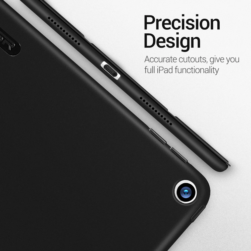 Online ESR Smart Fall für iPad Air 3 2019 Folio Ultra Slim Flexible TPU Rebound Zurück Abdeckung Gummierte Beschichtung Fall für iPad Air 2019
