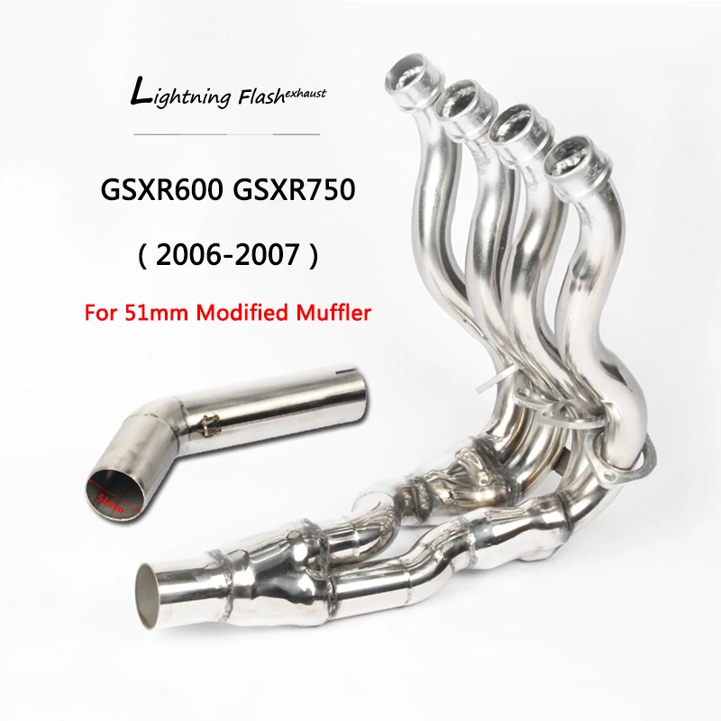Original Exhaust System for Suzuki GSXR600 GSXR750 20062015 Motorcycle Header Mid Link Pipe