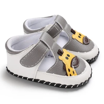 

Newborn Baby Boy Girl Soft Sole Shoes Cartoon Summer Leather Clogs Shoes Toddlers Children Trainers Size 0-18 Months