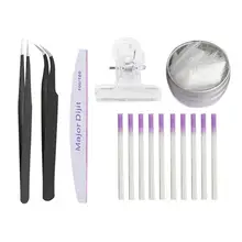 16 шт Бархатный инструмент для наращивания ногтей, набор волокон для наращивания ногтей для женщин