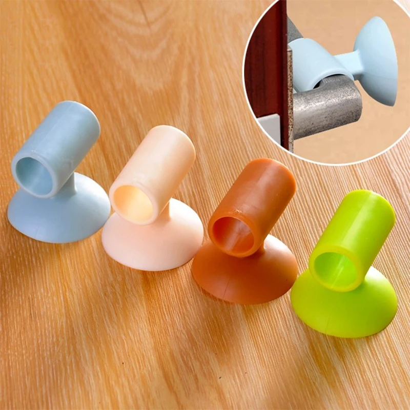 

Door Handle Pad Lock Wall Mute Silencer Creative Sucker Crash Guard Stopper