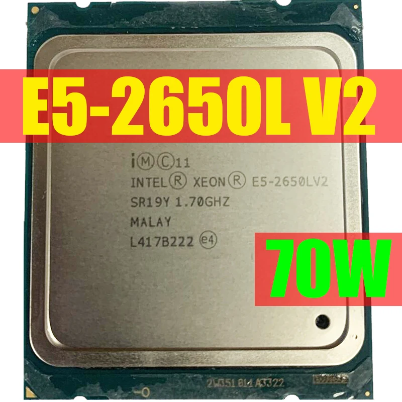 Intel Xeon E5 2650LV2 procesora SR19Y 1.70GHz 10 Core 25M LGA2011 E5 ...