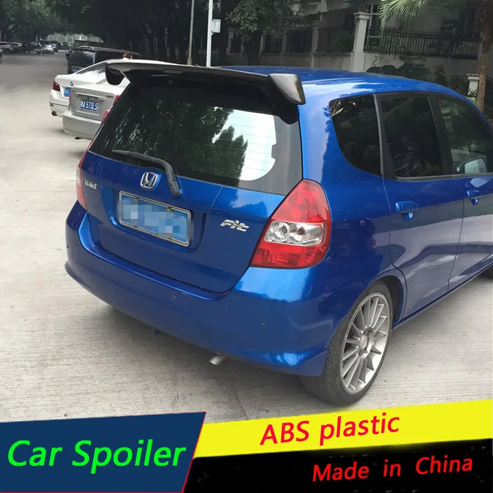 Для Подходит для Honda Jazz Хэтчбек 2004-2007 спойлер из АБС-материала праймер заднего