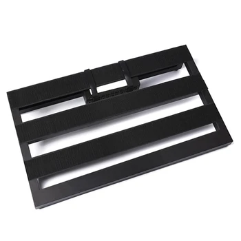 

Large Size Guitar Effect Pedal Board Aluminum Alloy Pedalboard 19.7×11 Inch with Carrying Bag