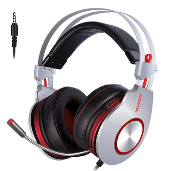 

Headset Gaming Headphones with Mic Stereo Sound Heavy Bass Gamer Headset for PC Gamer PS4/Phone