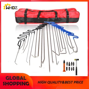 Price Tool Push Hooks Tools Paintless Dent Removal Tool Kit Push Rod Car Crowbar Repair Hammer Tap Down Dent Repair Tools