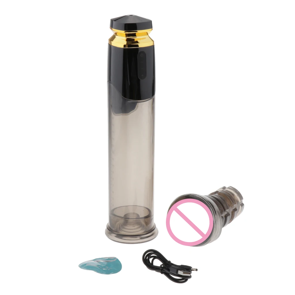 Electric Adult Male Massager Aircraft Cup Vibrator Phallic Enlarger Exerciser Delay Lasting Vacuum Pump Trainer Extender Toys