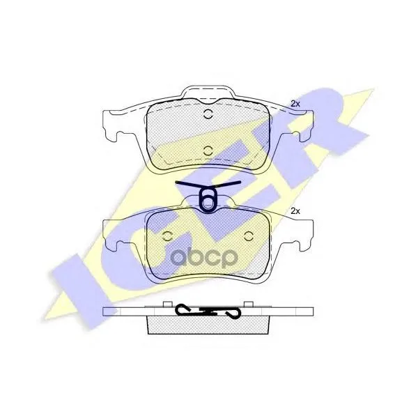 181825_колодки Дисковые З.! Mazda 3/5/Premacy 1.6-2.5i/D 05 Icer 181825 Icer арт. 181825