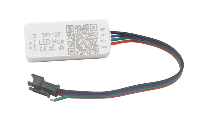 DC5-12V SP110E светодиодный Bluetooth пиксель света контроллер WS2811 WS2812B WS2812 SK6812 WS2801 RGB/RGBW пикселей Светодиодная лента контроллер