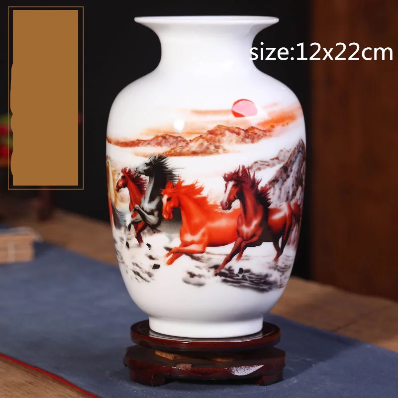 12x22cm Стиль керамическая ваза гидропоника завод гостиная винный шкаф офисная фотостудия модные украшения для дома WSHYUFEI - Цвет: 12x22cm