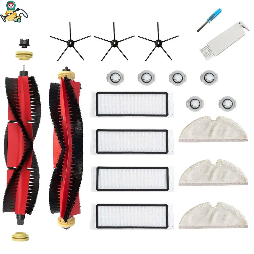 Original Roborock Robot Vacuum Cleaner S50 S5 Accessories Parts Filter Brush Mop