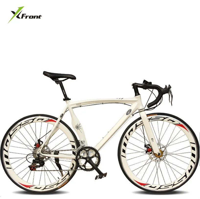 Брендовый городской велосипед из алюминиевого сплава, рама для мышц 700CC, колеса 14/18, скорость, двойной диск, тормоз, bicicleta 52 см, велосипед