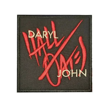 

3.75'' Hall & Oates Embroidered Iron on and sew on Patch