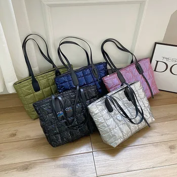 

Brand designer space cotton fashion ladies bag 2020 new Korean version large capacity craft bag high quality PU shoulder handbag