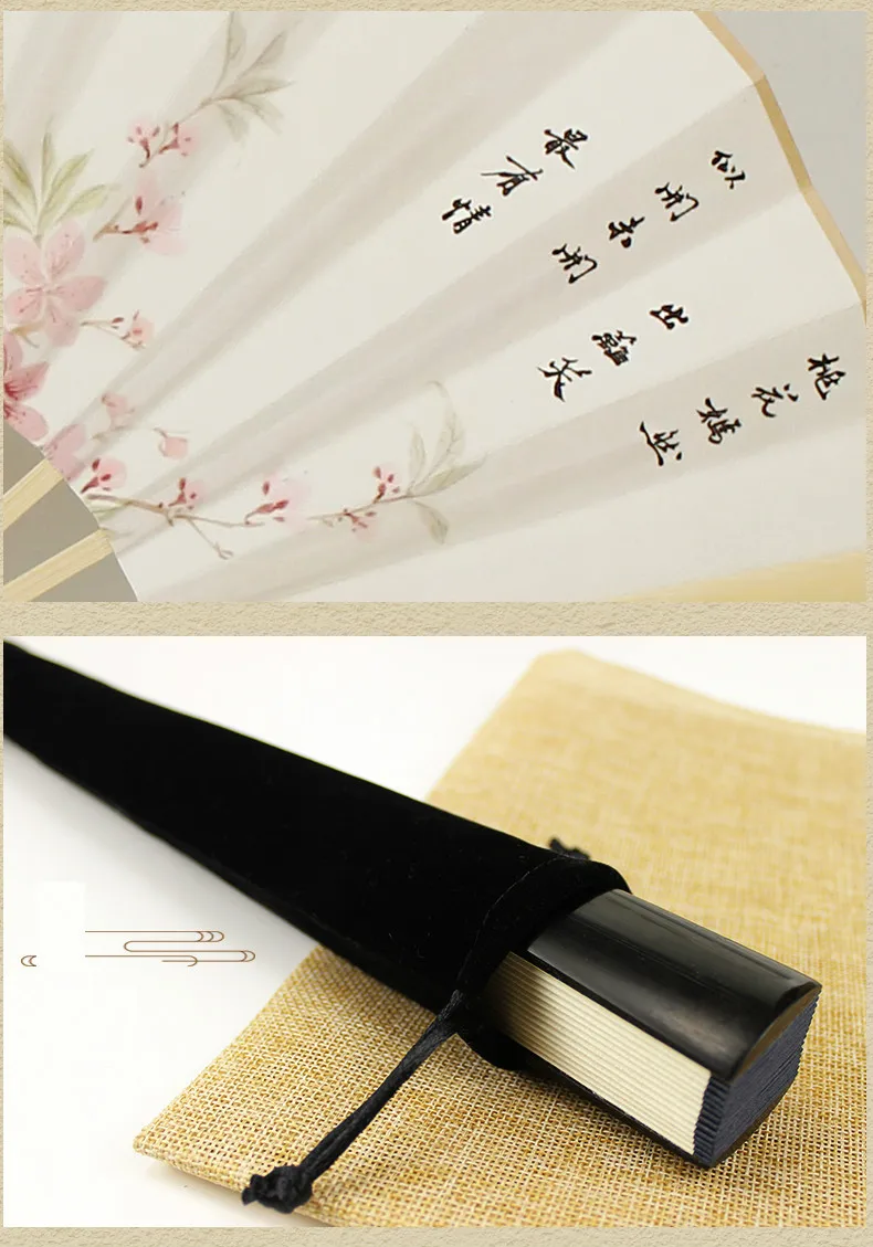 Gentleman Paper Fans, Lady Dance Hand Fan, Bambu Folding Fan