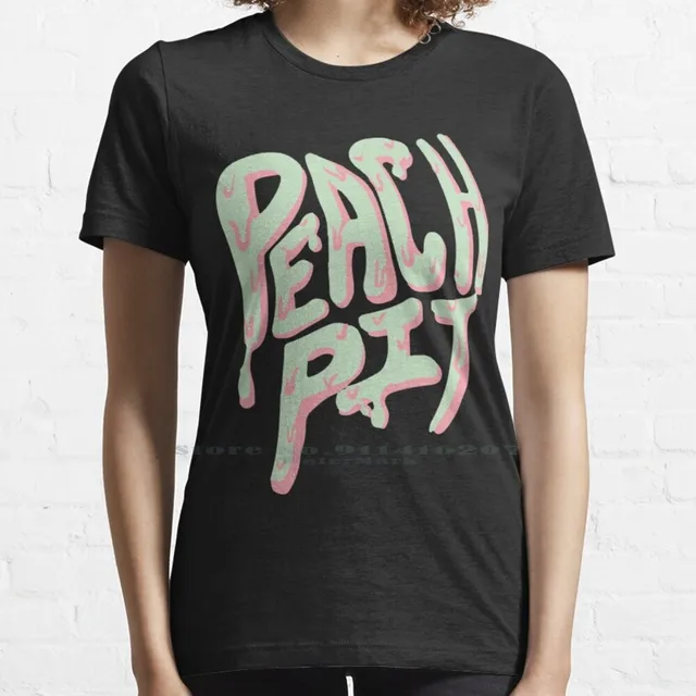 Peach Pit Logo T Shirt 100 Pure Cotton Peach Pit Logo Cute Fun Indie Band Alternative Aesthetic Pink Green Slime Vintage Skate Aliexpress