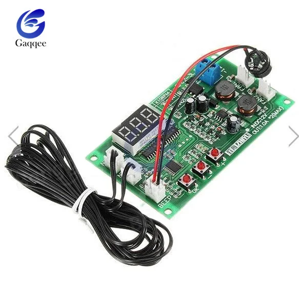 DC 12V Dual 3-провод вентилятора PWM/NCT Управление светодиодный интеллигентая(ый) цифровой Температура термостат регулятор переключатель регулятора скорости модуль