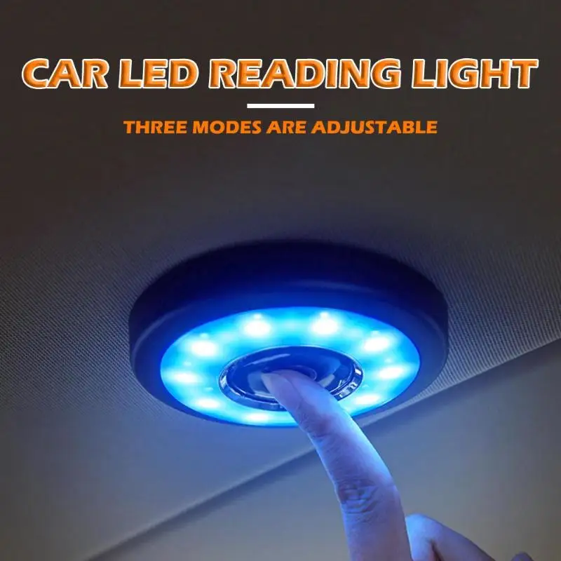 Wireless Dimmable Touch LED Light Car Interior Reading Dome Trunk Lamp