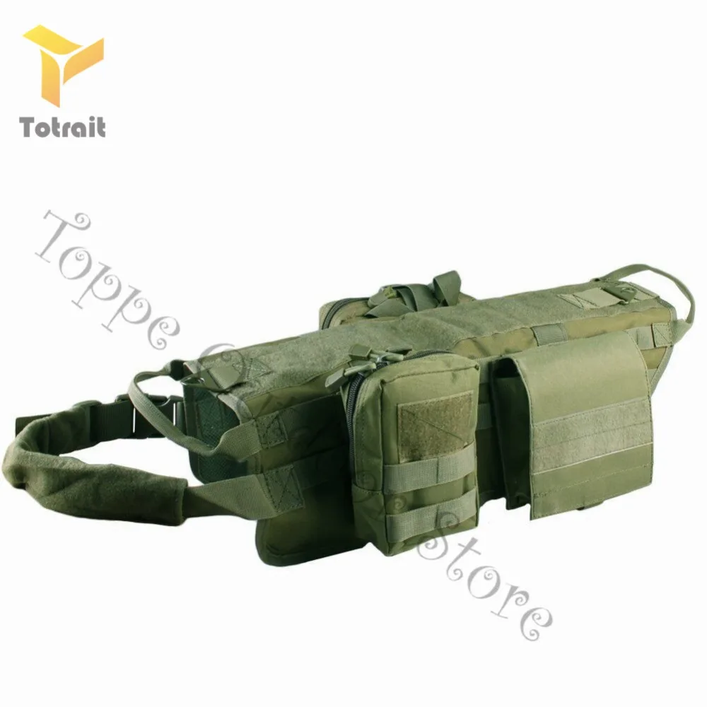 TOtrait Военная Тактическая собачья жгут K9 Рабочая собачья жилетка для прогулок, походов, охоты, уличной военной подготовки для средних и больших собак