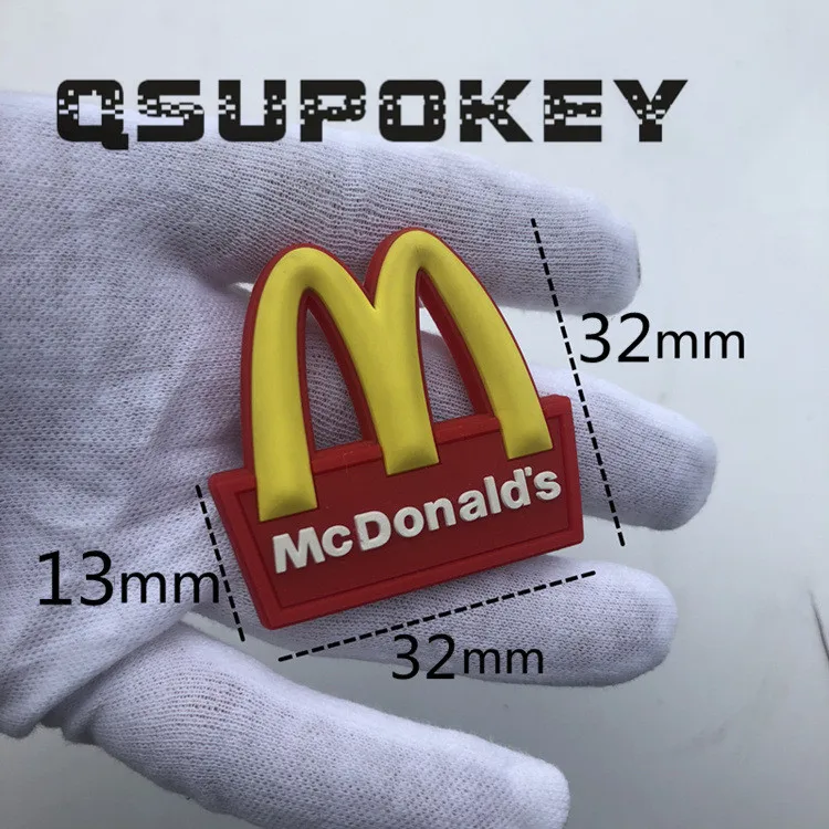 Лучшая личности mcdonald's M задний хвост логотип AMG Модифицированная Золотая АРКА автомобиля логотип пластина слово декоративная наклейка для автомобиля - Название цвета: S